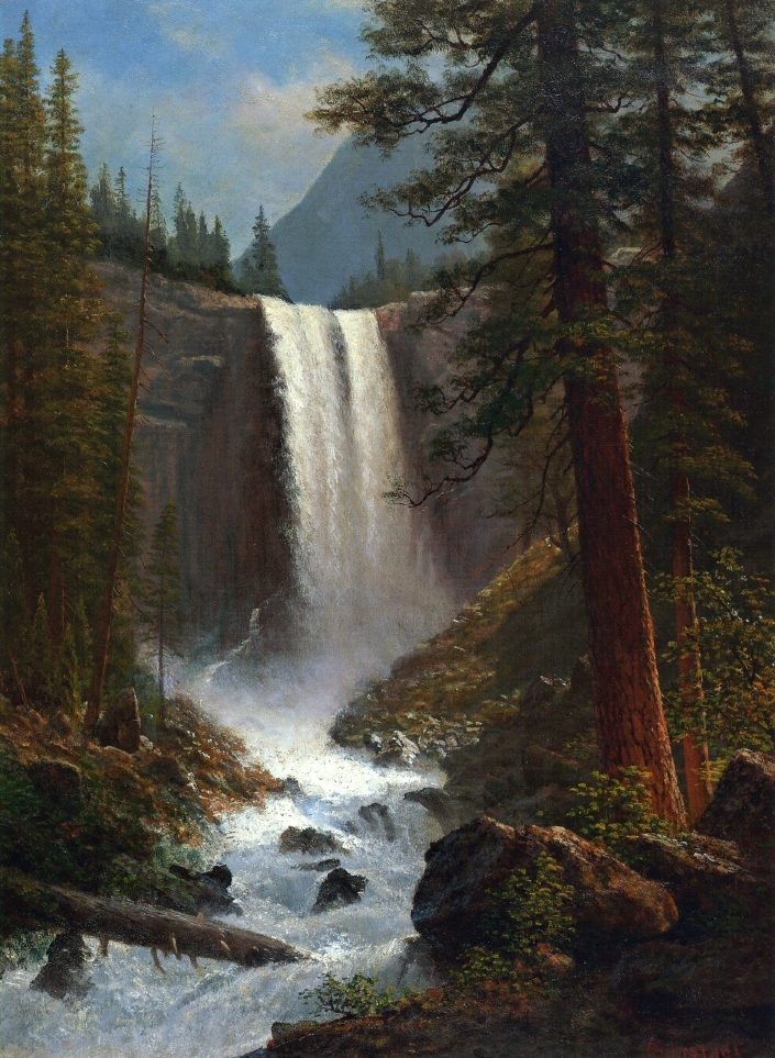 Albert Bierstadt Oil Painting Vernal Falls - Click Image to Close